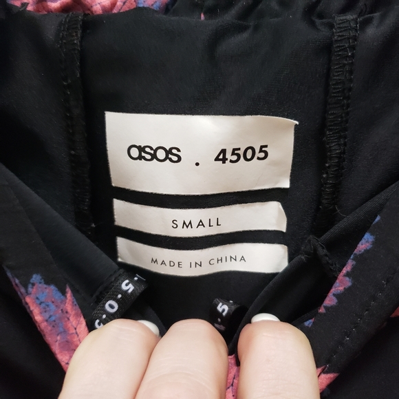 4/$20 ASOS 4505 Layered Running Shorts Pink Floral - Picture 2 of 6